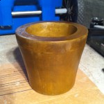 Cement flower pot